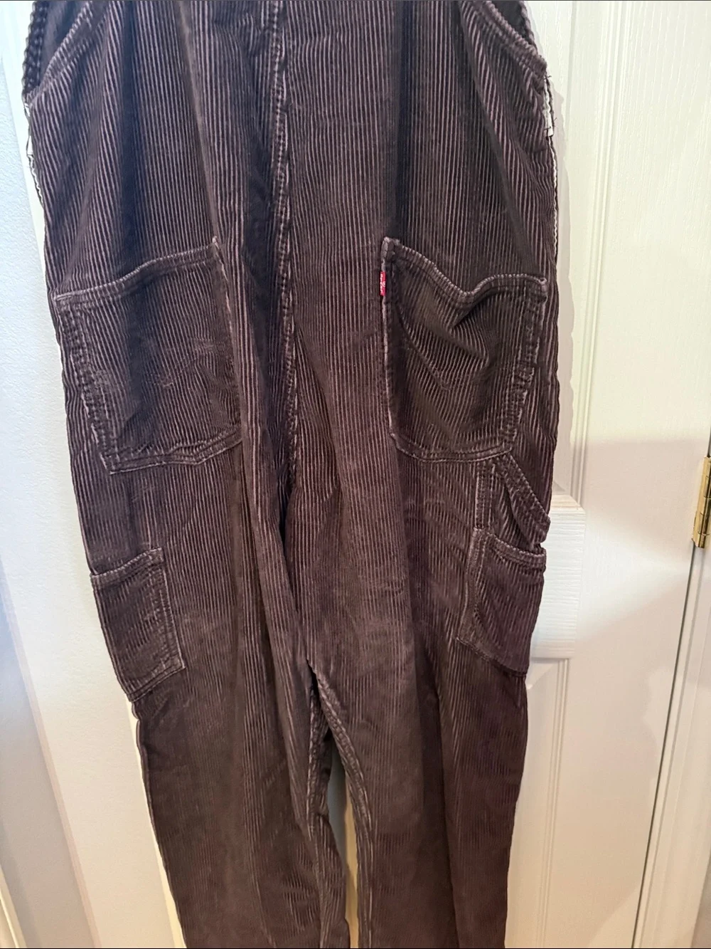 Levi's Dark Brown Corduroy Overalls
